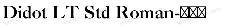 Didot LT Std Roman字体转换